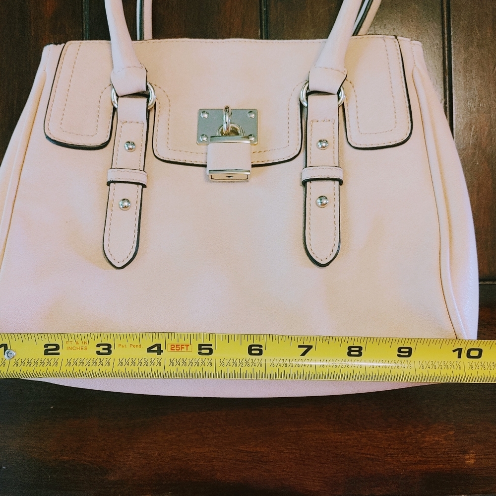 .Blush Pink Satchel with Shoulder Strap - Picture 6 of 11